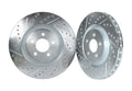 1-Piece Cross-Drilled and Slotted Brake Rotor and Pad Kit