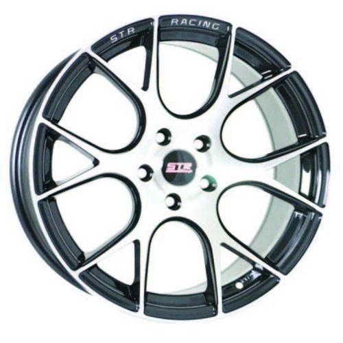 STR905 Black Machined Face Wheel