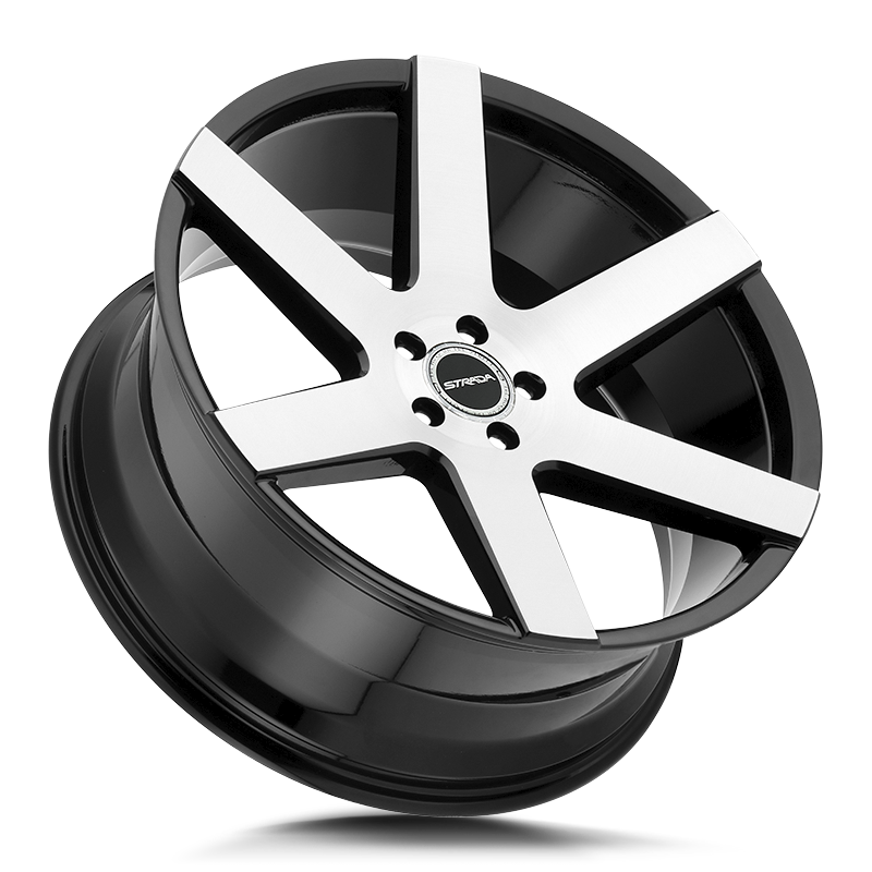 24x10 +24 6x135 24mm Gloss Black Machined Face Wheel