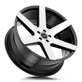 24x10 +24 6x135 24mm Gloss Black Machined Face Wheel