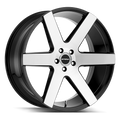 24x10 +24 6x135 24mm Gloss Black Machined Face Wheel