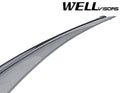 Smoke Side Window Deflectors with Trim