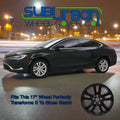 17-Inch Gloss Black Wheel Skins