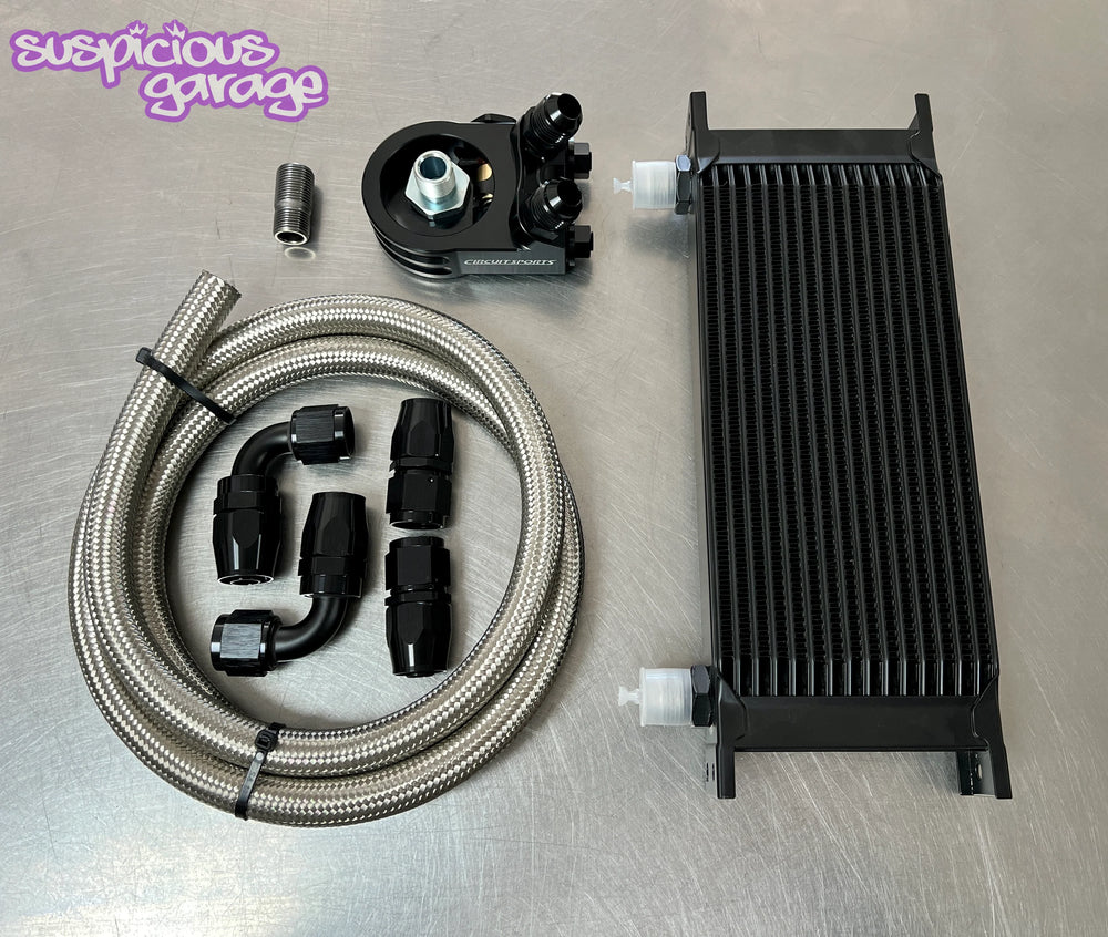 16-Row Stacked Plate Oil Cooler Kit
