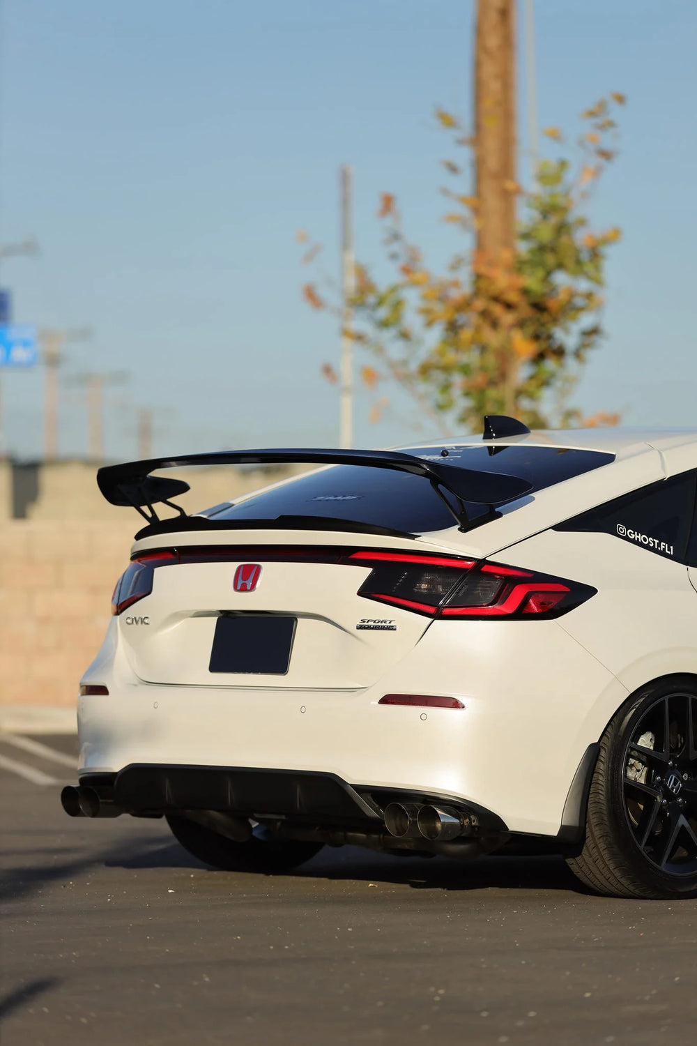 TypeR Style Wing Rear Spoiler