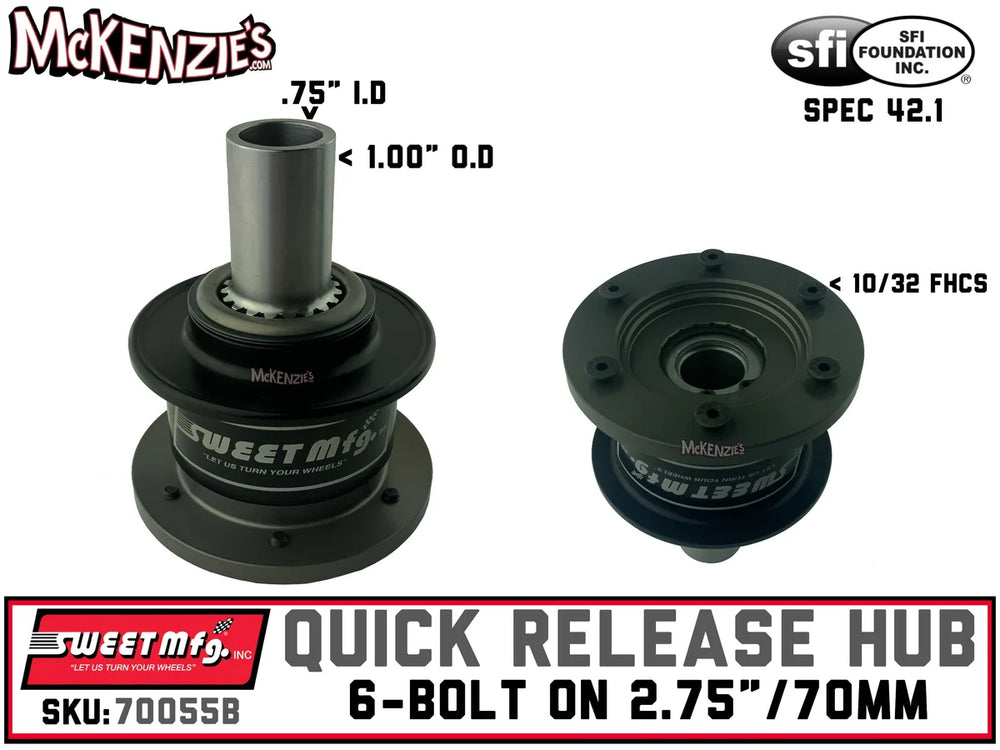 6-Bolt Steering Wheel Quick Release