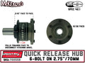 6-Bolt Steering Wheel Quick Release