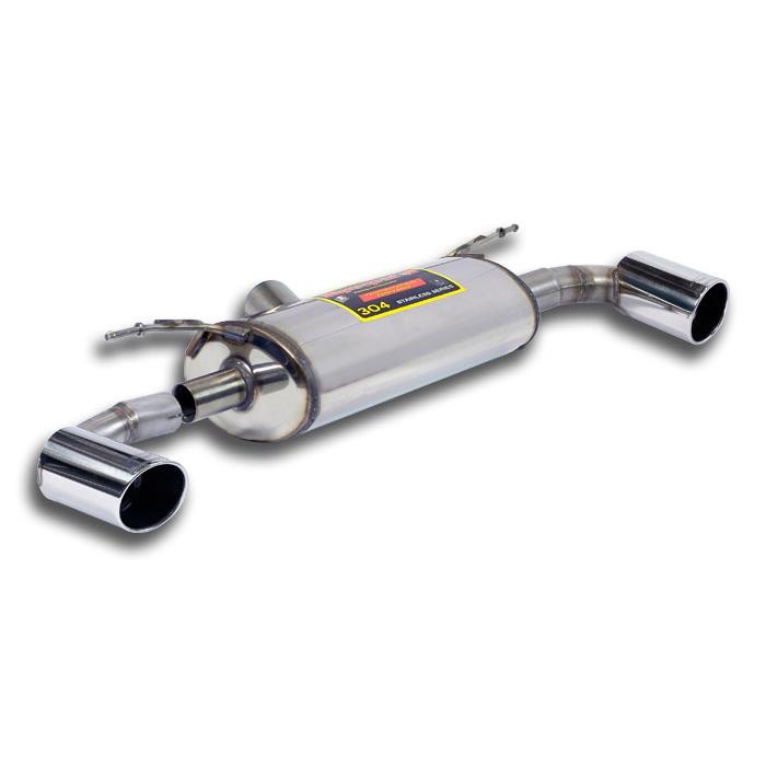 Rear Exhaust Muffler System, Dual 100mm Tips