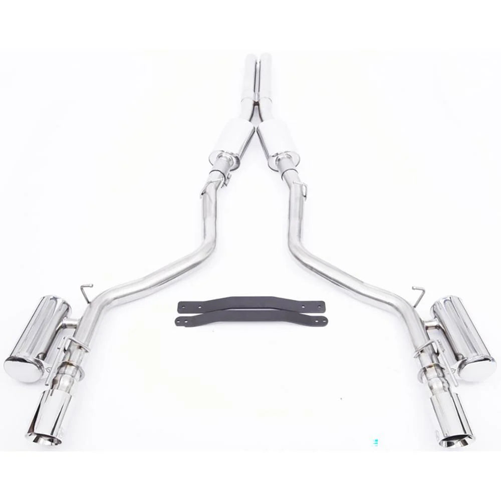 Cat-Back Exhaust System w/ 3-Inch Tubing, 4.5-Inch Tips
