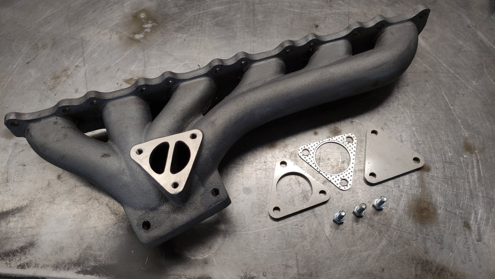 M104 Turbo Manifold, Cast Iron, T4 Twin Scroll
