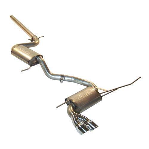 2.5-Inch T-304 Stainless Steel Cat-Back Exhaust System