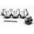 Flat Top Hypereutectic Piston Set, 4.030-inch Bore