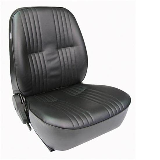 Low-Back Bucket Seat, Black Vinyl, Driver's Side