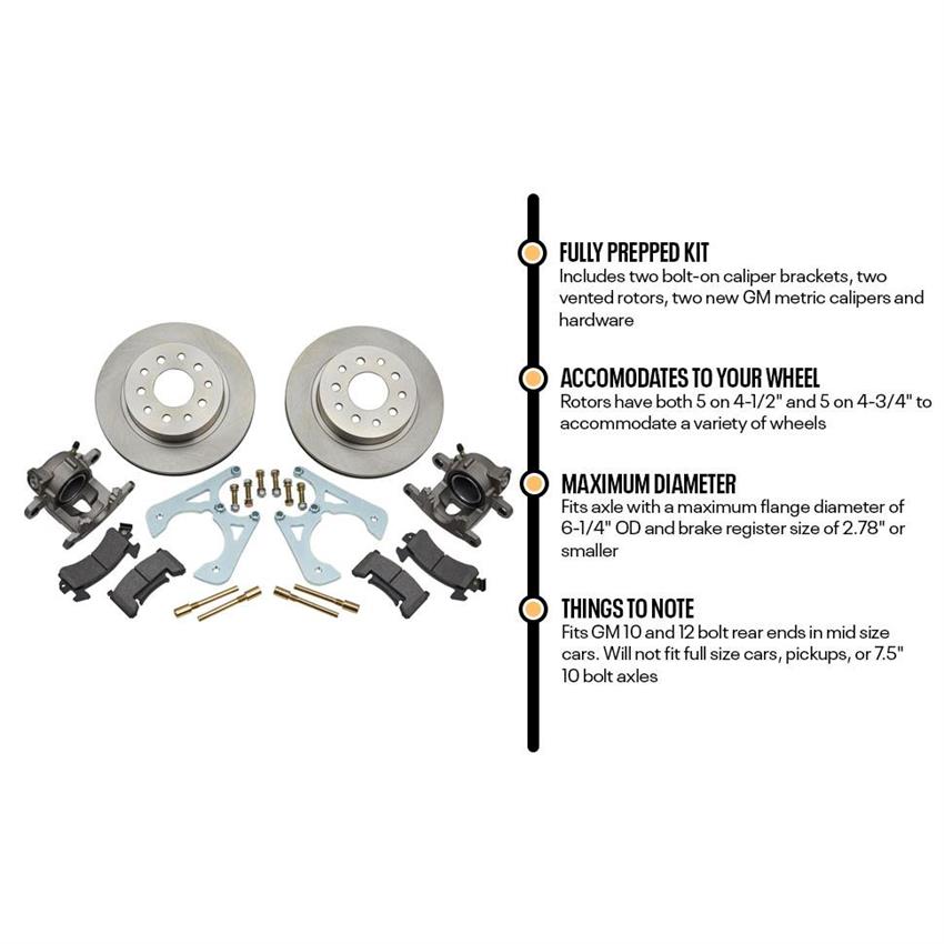 GM 10 & 12 Bolt Rear Disc Brake Kit