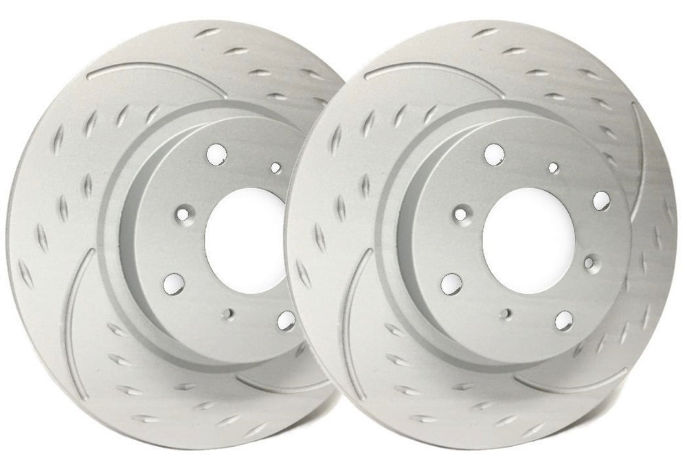 Dimpled & Slotted Rear Brake Rotors