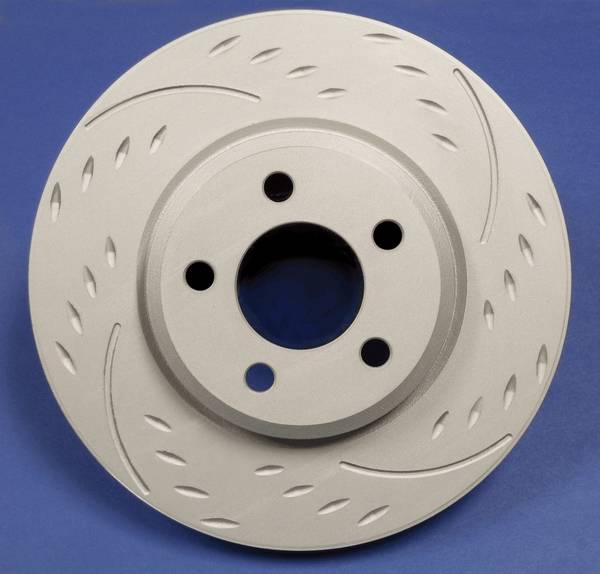 Diamond Slot Vented Front Brake Rotor