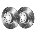 Front Vented Drilled and Slotted Brake Rotors