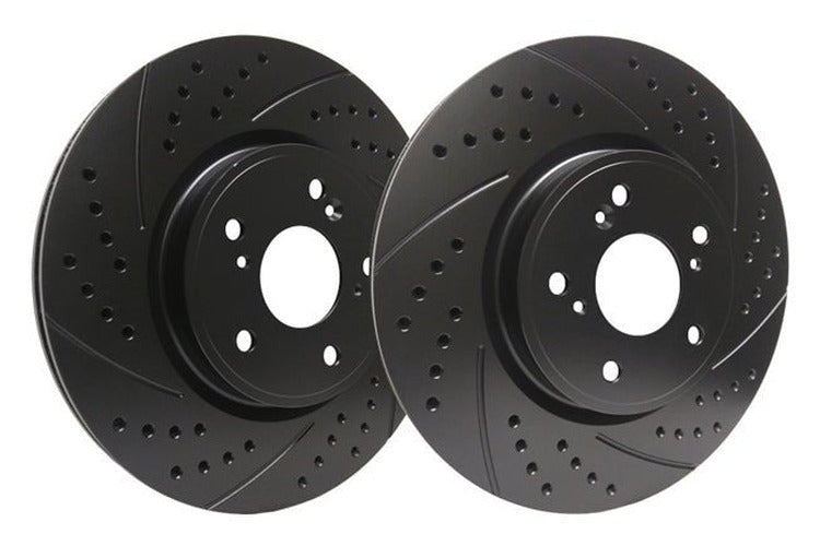 Double Drilled and Slotted Brake Rotors
