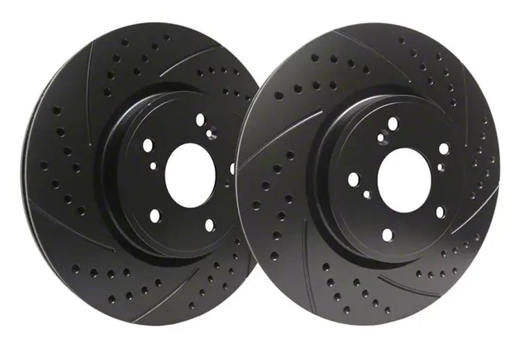 13.38" Double Drilled and Slotted Front Brake Rotor