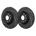 13.38" Double Drilled and Slotted Front Brake Rotor