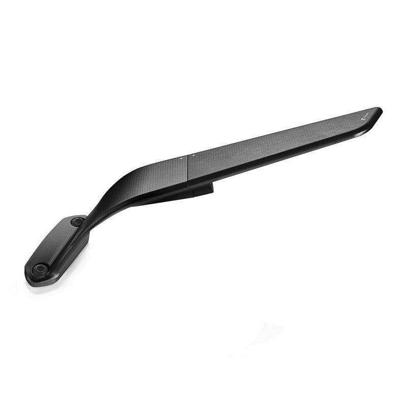 Wing-Style Aluminum Side Mirror with Convex HD Blue-Tinted Lens
