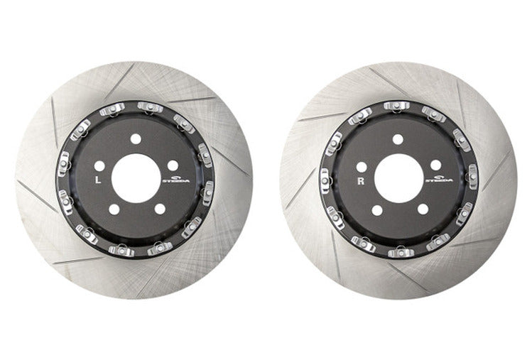 Two-Piece Slotted Front Rotor Set