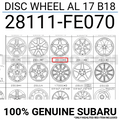 17x7.5 10-Spoke Aluminum Wheel