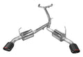 304 Stainless Steel Cat-Back Exhaust w/ Carbon Fiber Tips