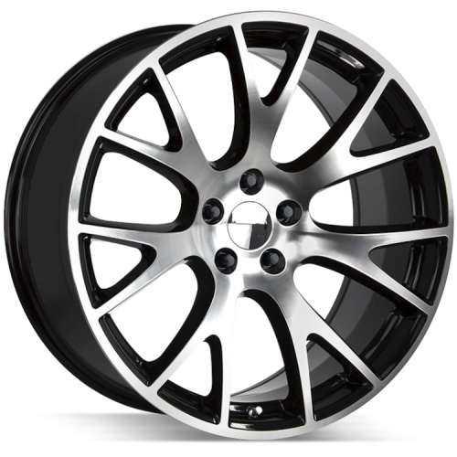 Hellcat Replica Wheel, 17x9 Gloss Black