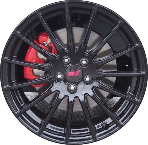 15-Spoke 18x7.5 Aluminum Wheel, Black