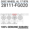 17-Inch 10-Spoke Aluminum Wheel