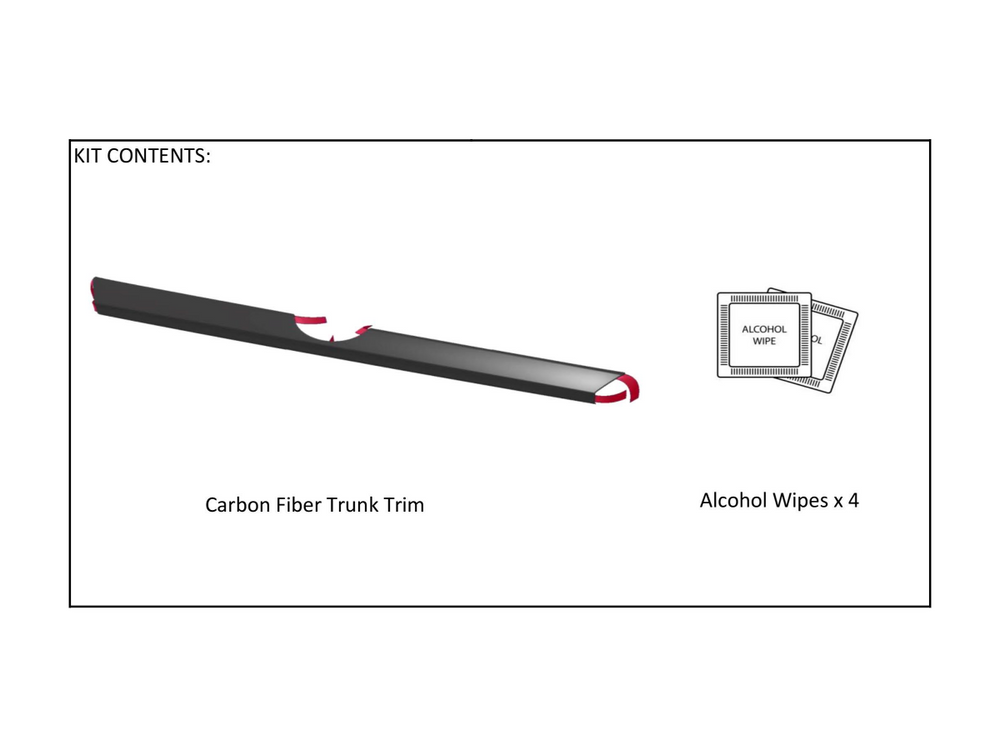 Carbon Fiber Rear Trunk Lid Garnish