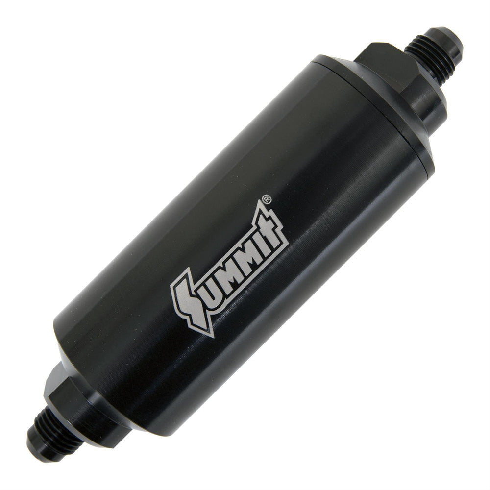 Billet Aluminum Inline Fuel Filter -6 AN 10-Micron