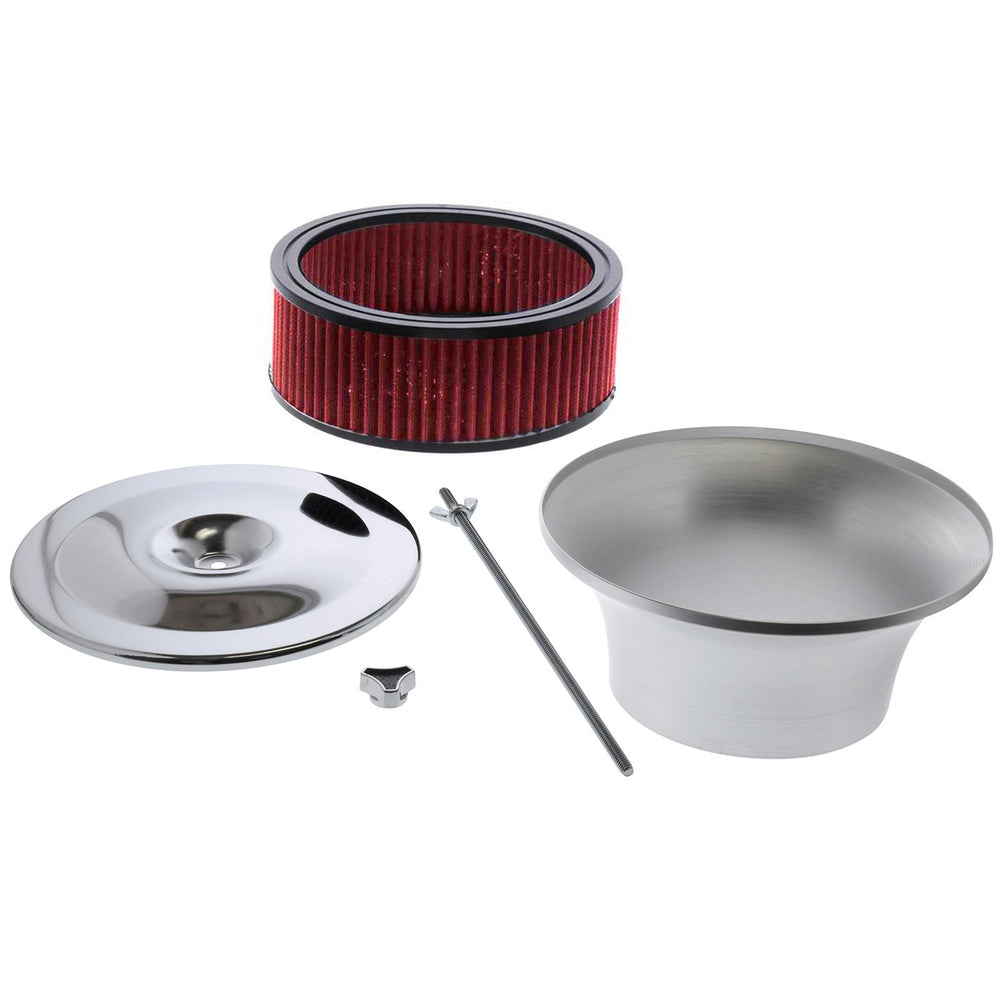 8-Inch Diameter Red Cotton Gauze Air Filter Assembly