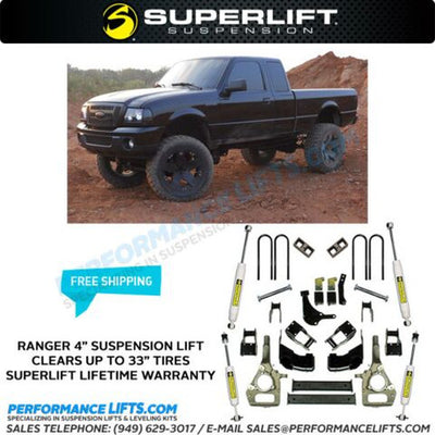 3-4 Inch Suspension Lift Kit with Superide Shocks
