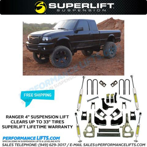 3-4 Inch Suspension Lift Kit with Superide Shocks