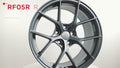 RF05RR 19-Inch 5x112 32mm Offset Matte Black Satin Accent Alloy Wheel