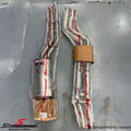 Rear Exhaust System Stainless Steel Dual 70mm Round Tips