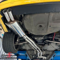 Rear Exhaust System Stainless Steel Dual 70mm Round Tips