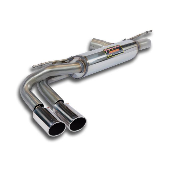 Race Muffler with 80mm Round Tips