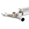 Rear Exhaust System w/ Valve, 4x90mm Gun Metal Grey Tips