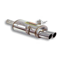 Rear Exhaust System 80mm Dual Tailpipe Stainless Steel