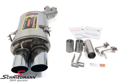 Rear Section Exhaust System [<Dual 100x75mm Oval Tips>]