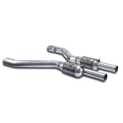 Front Exhaust Section with Metallic Sport Catalytic Converters