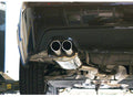 Rear Muffler Dual 80mm Round Tip T304 Stainless Steel
