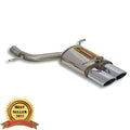 R171 SLK Rear Exhaust System, Dual 60mm, 120x80mm Right Tip