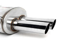 Sport Muffler, Dual 70mm Tips