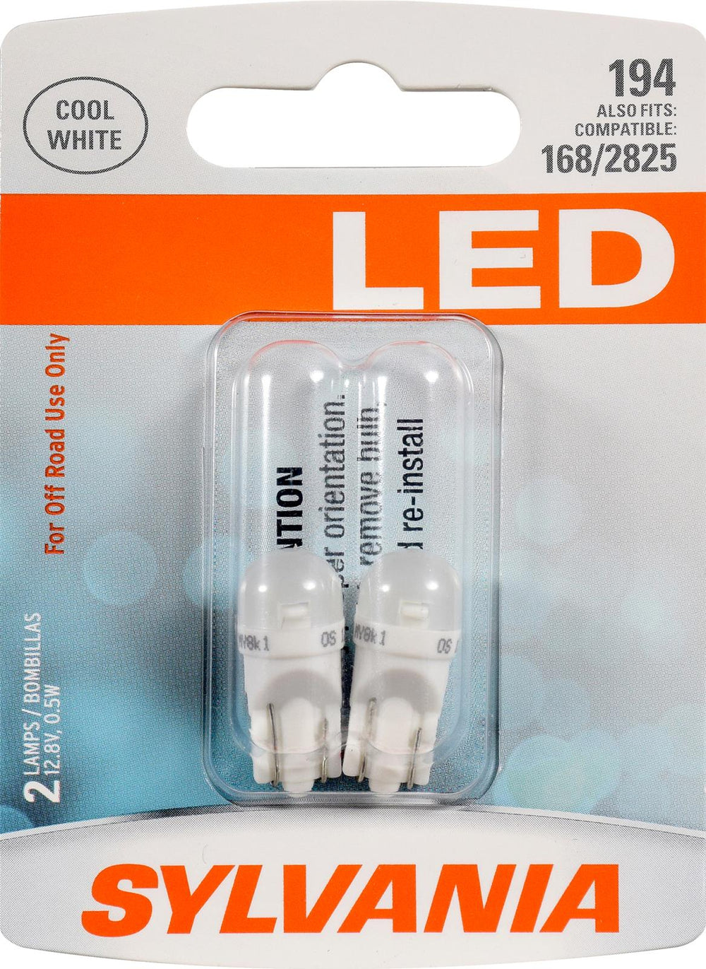 194A Amber LED Mini Light Bulb - 2-Pack