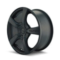 TR9 17x7 +42 Matte Black 5-Spoke Wheel