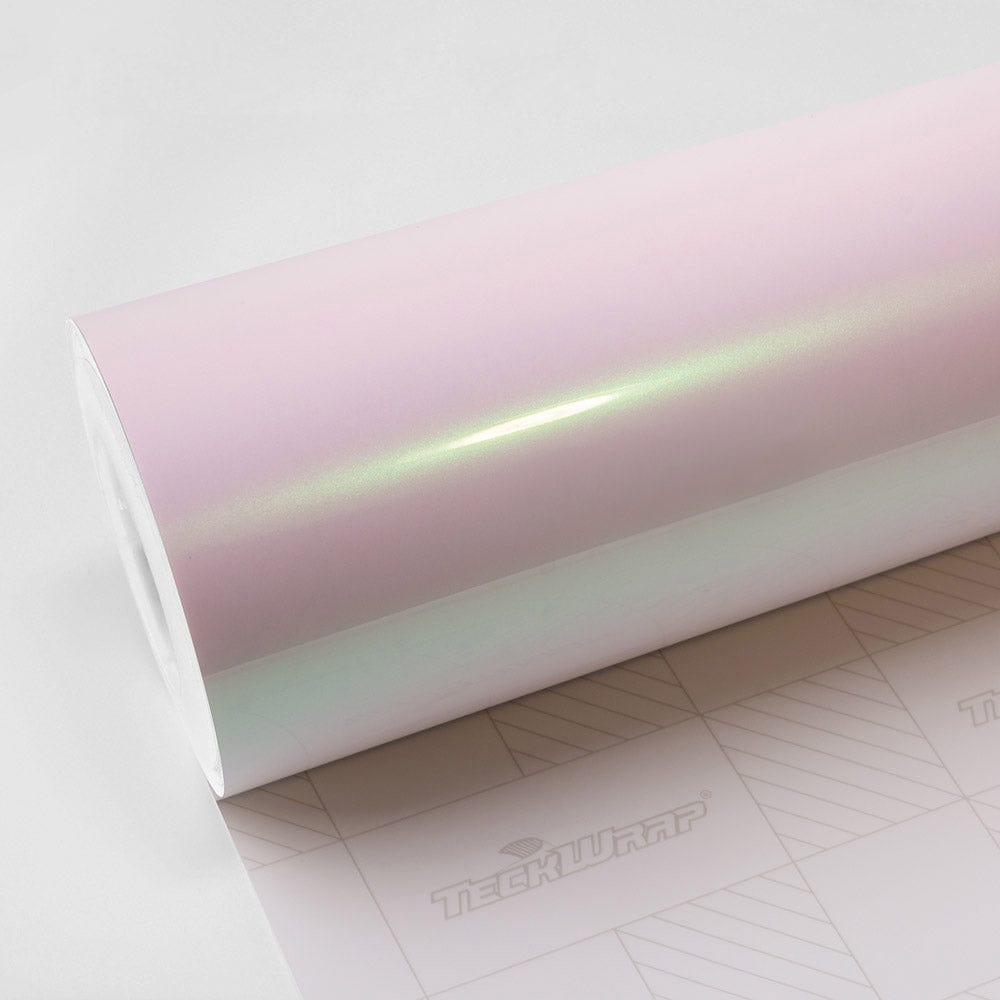 Pearl White Diamond Shift Color-Shift Car Wrap